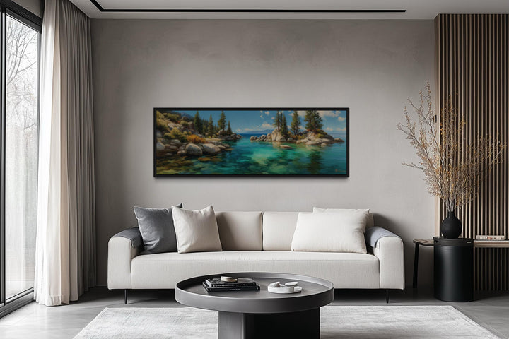 Lake Tahoe Long Horizontal Canvas Wall Art