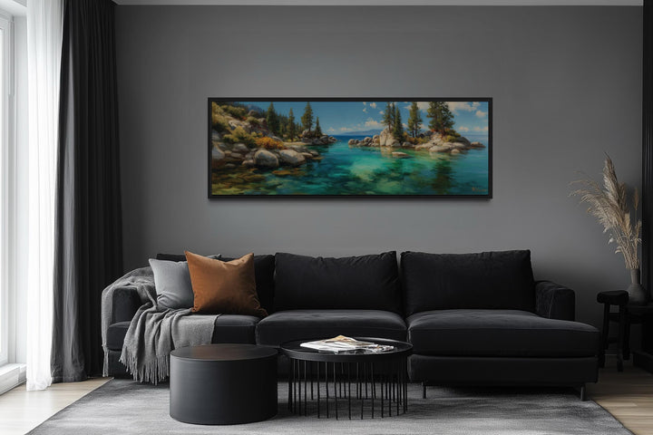Lake Tahoe Long Horizontal Canvas Wall Art