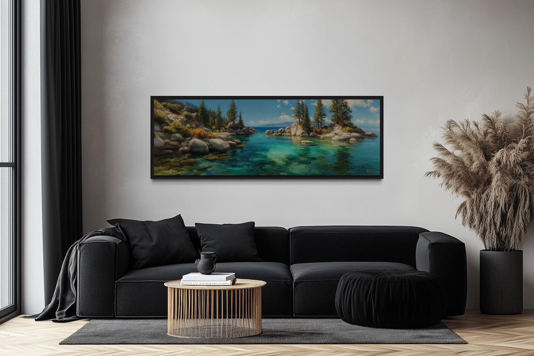 Lake Tahoe Long Horizontal Canvas Wall Art