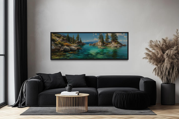 Lake Tahoe Long Horizontal Canvas Wall Art