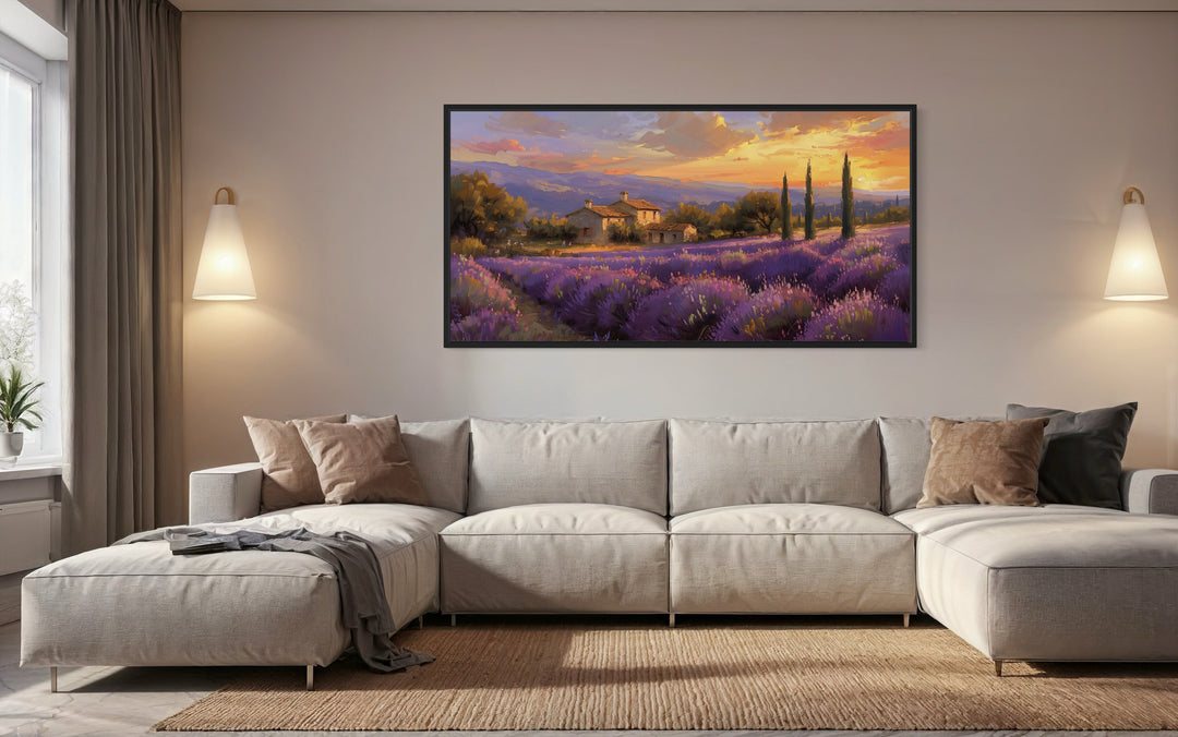 lavender fields wall art