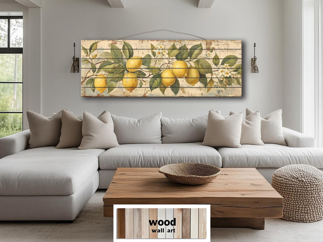 Lemon Branch Distressed Wood Wall Art