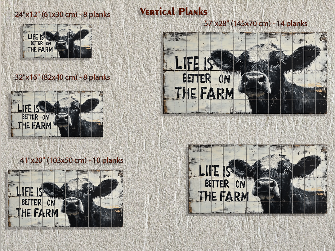 Life Is Better On The Farm Sign Real Wood Wall Art