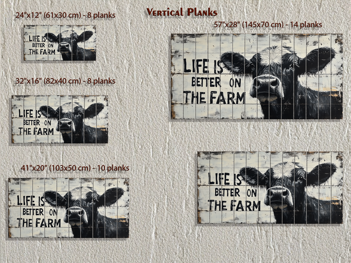 Life Is Better On The Farm Sign Real Wood Wall Art