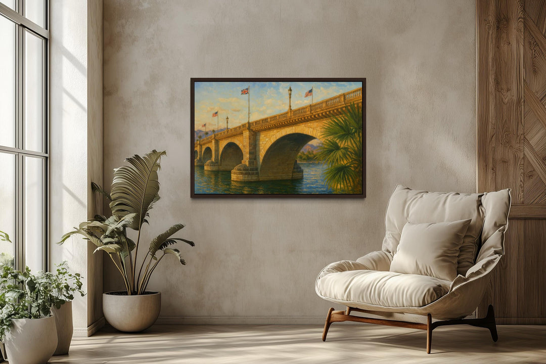 London Bridge Lake Havasu Canvas Wall Art