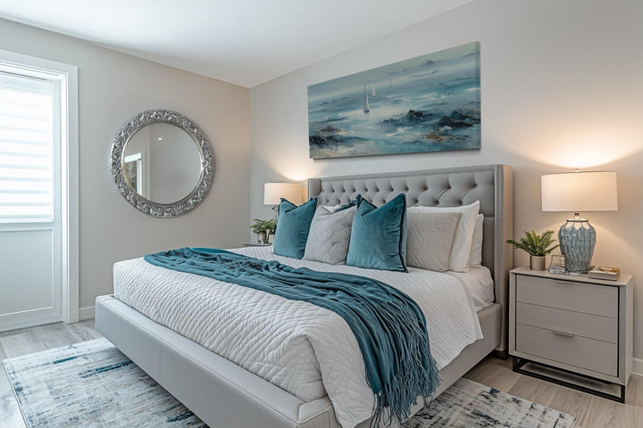 Long Horizontal Coastal Wall Art With Sailboats