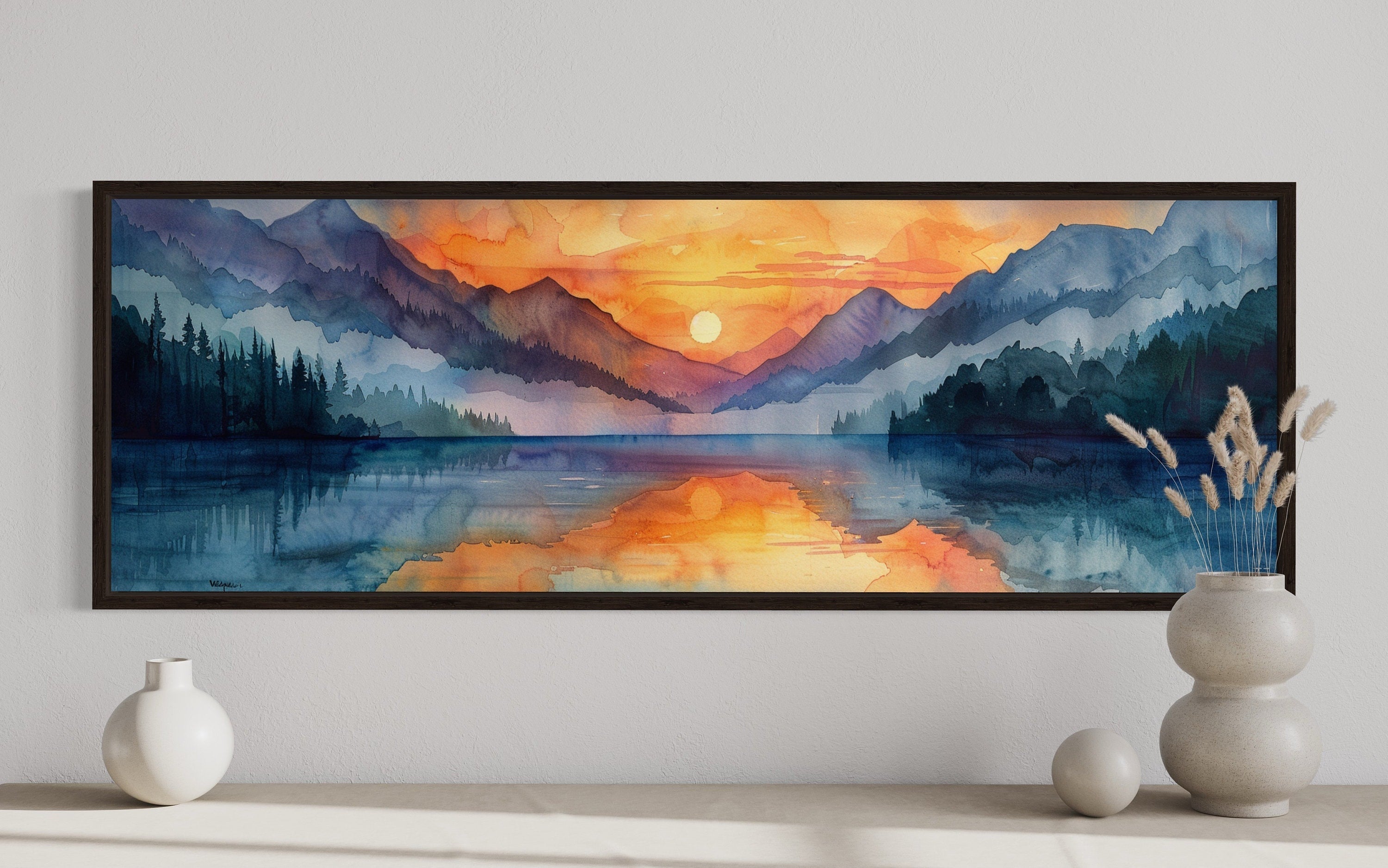 Offers Mountain Landscape (framed)