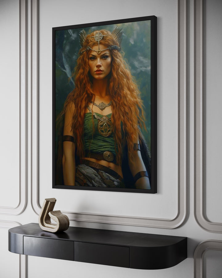 Macha Goddess Framed Canvas Wall Art