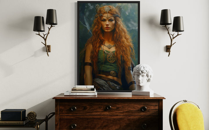 Macha Goddess Framed Canvas Wall Art