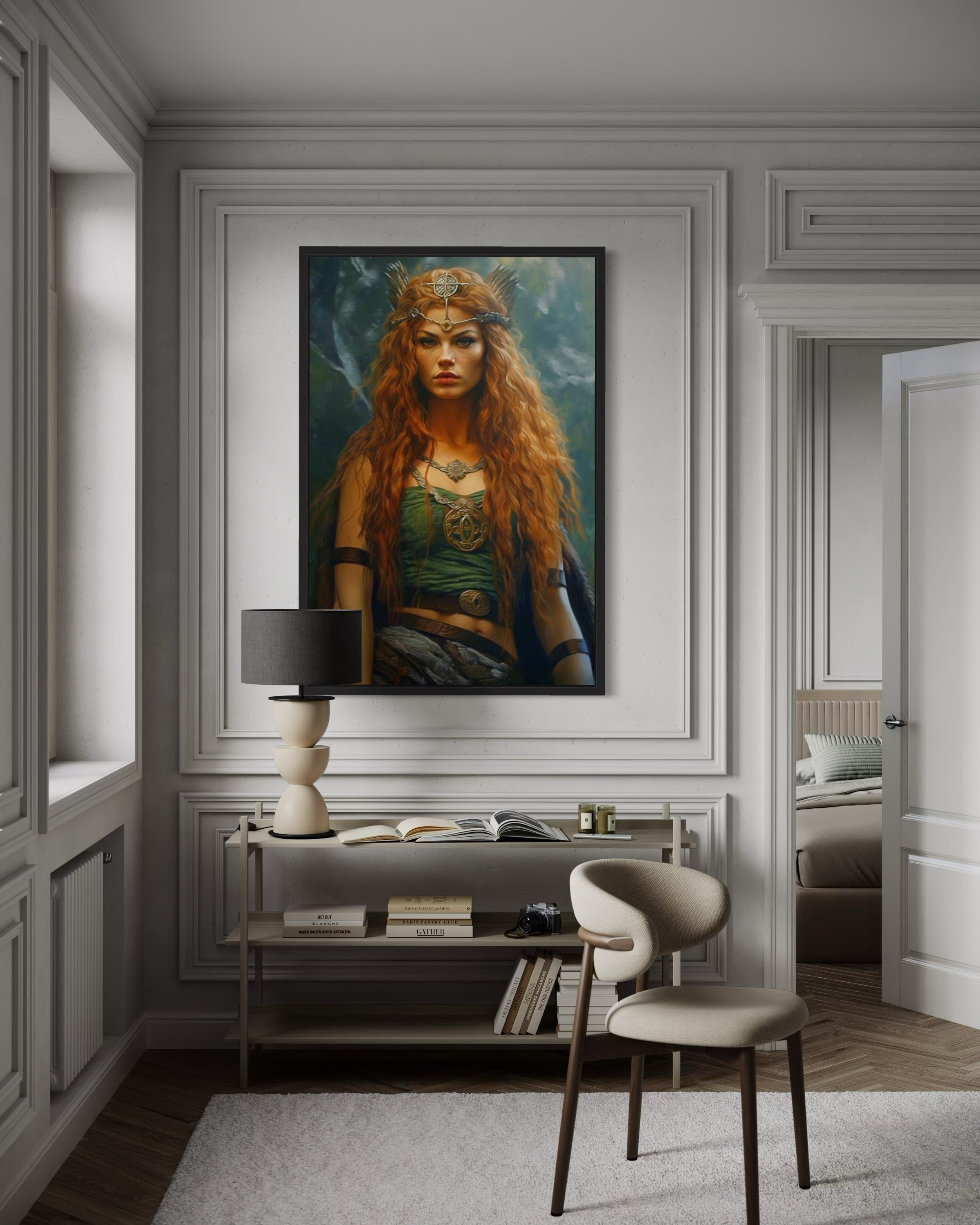 Macha Goddess Framed Canvas Wall Art | Celtic Mythology – Wall