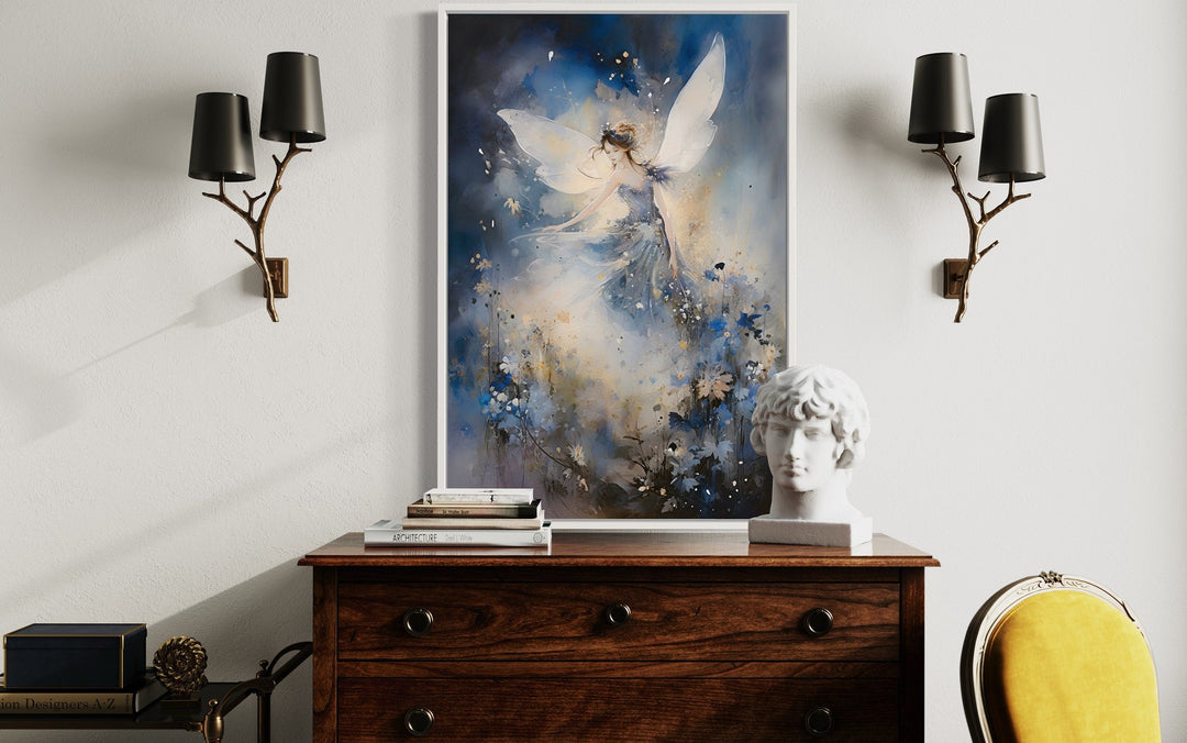 Magical Fairy Dancing In Enchanted Forest Among Flowers Wall Art