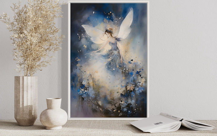 Magical Fairy Dancing In Enchanted Forest Among Flowers Wall Art