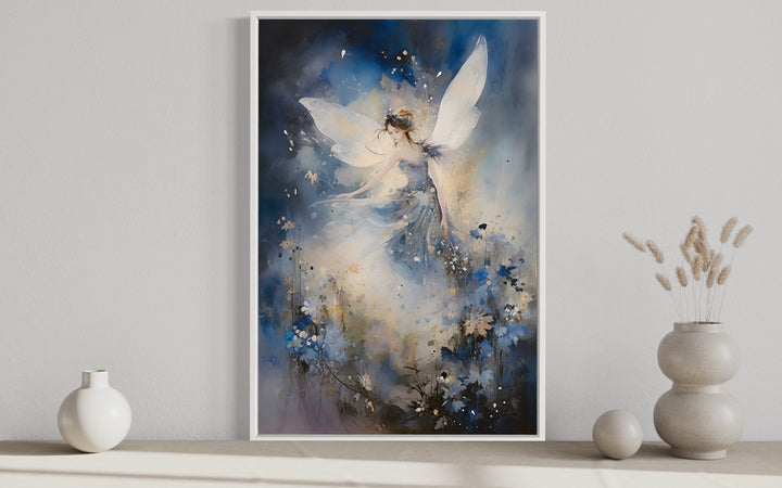 Magical Fairy Dancing In Enchanted Forest Among Flowers Wall Art