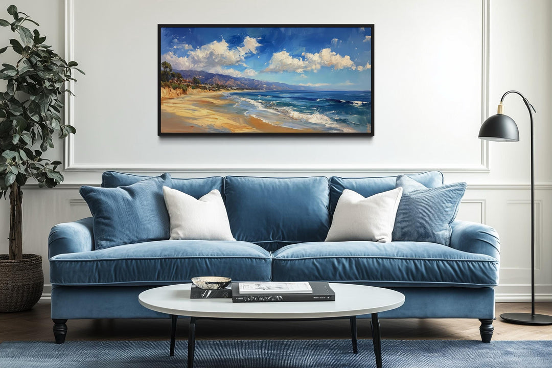 Malibu Coast Framed Canvas Wall Art