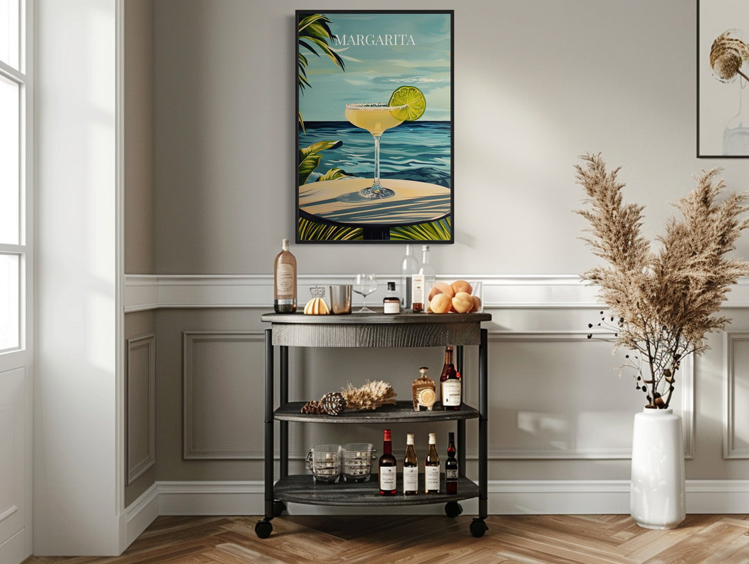 Margarita Cocktail On The Beach Art Print