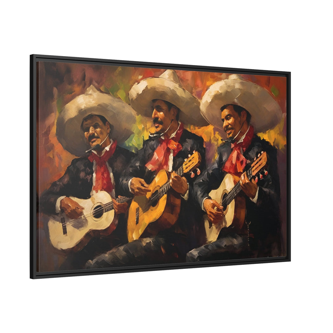 Mariachi Band Mexican Framed Canvas Wall Art