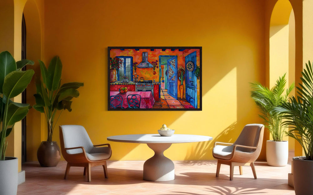 Mexican Kitchen Framed Canvas Wall Art