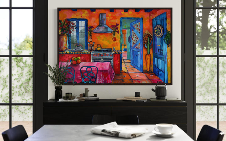 Mexican Kitchen Framed Canvas Wall Art