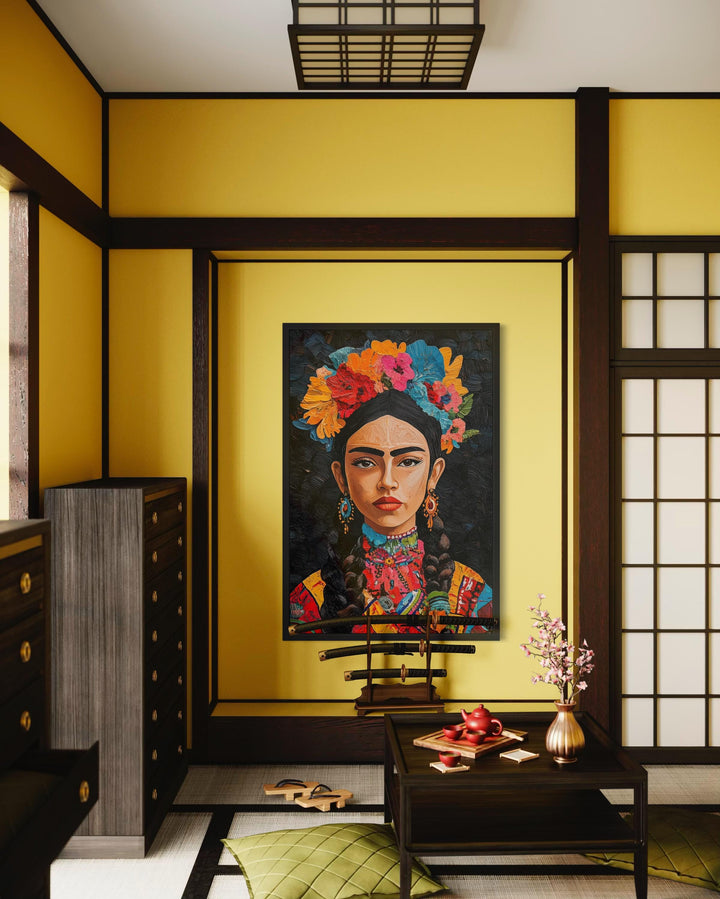 Mexican Woman Portrait Canvas Wall Art