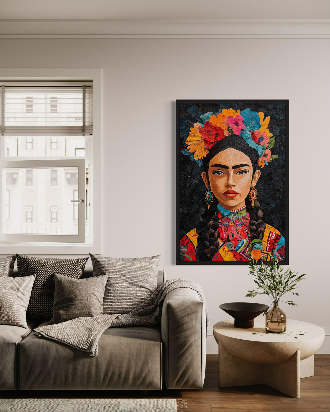 Mexican Woman Portrait Canvas Wall Art