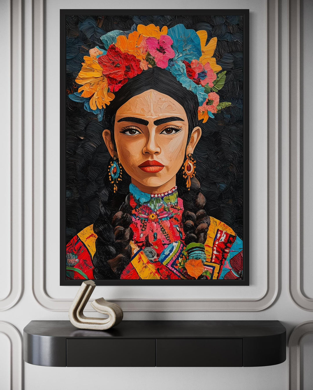 Mexican Woman Portrait Canvas Wall Art