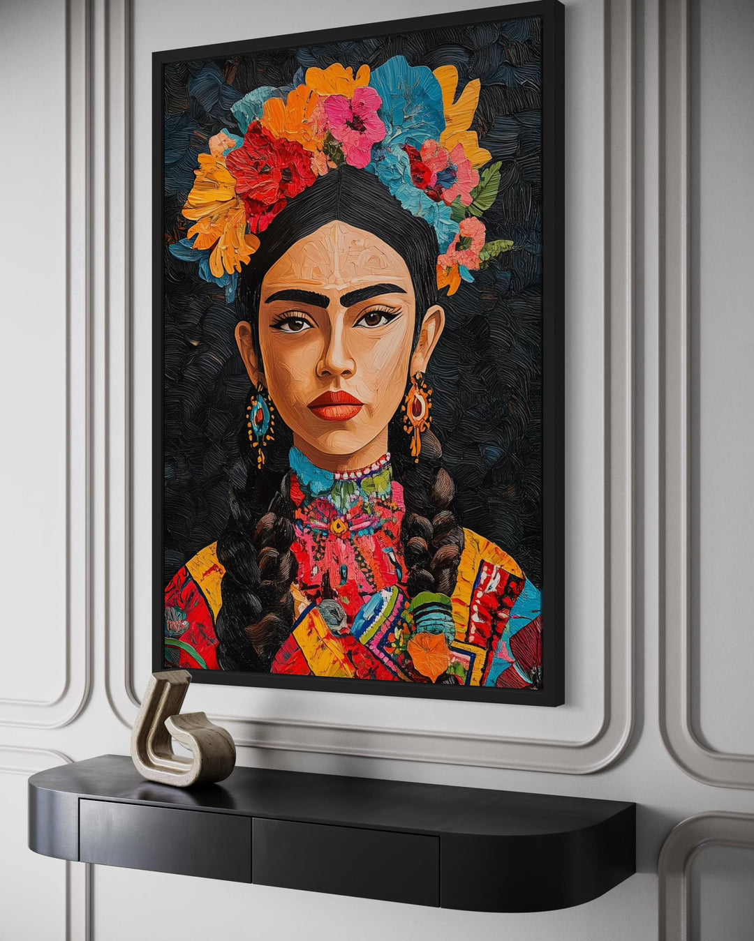 Mexican Woman Portrait Canvas Wall Art