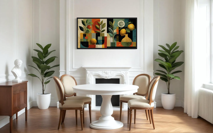 Mid Century Modern Kitchen Wall Art Fruit Citrus Painting Canvas Print