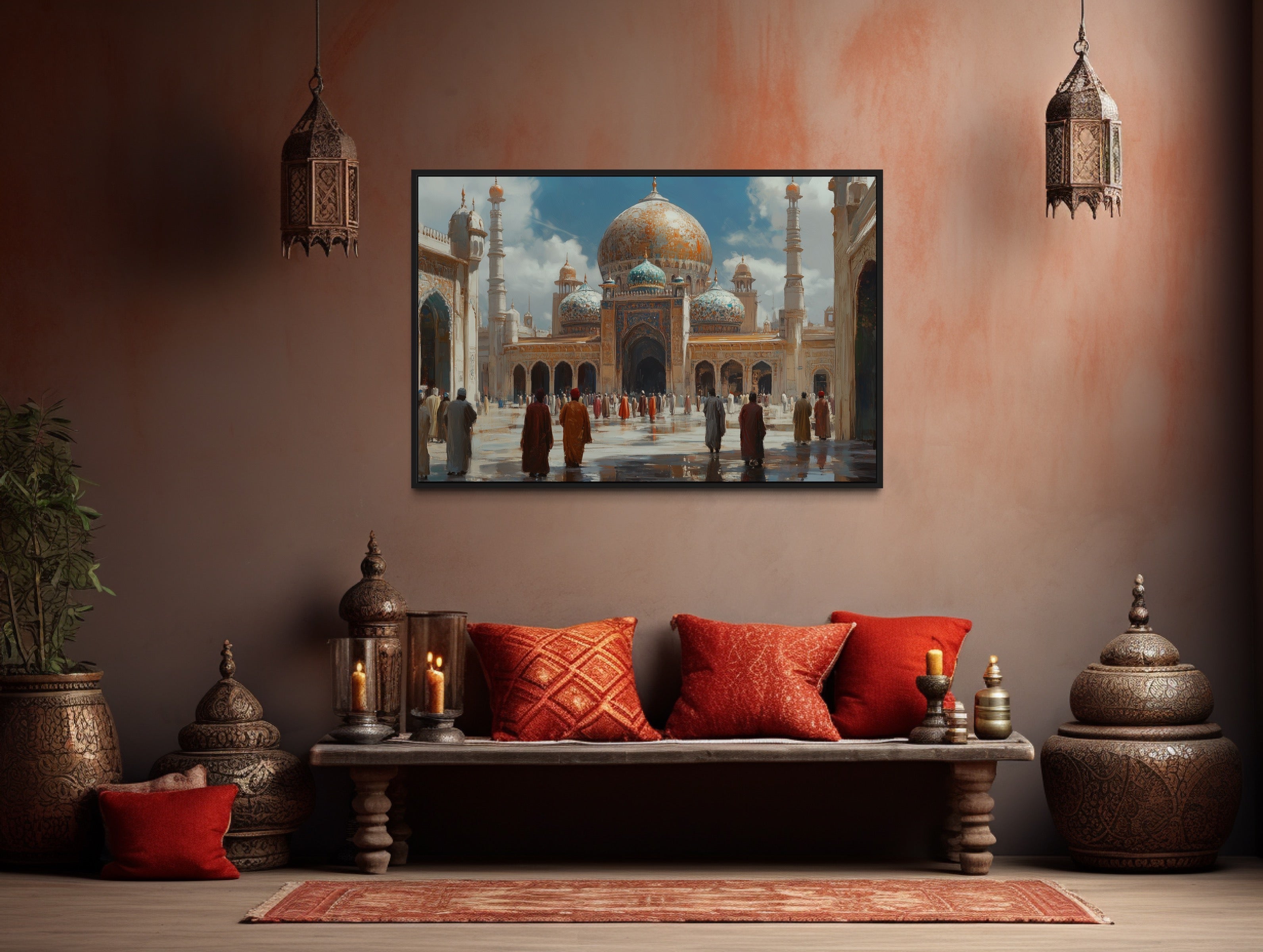 Framed Muslim / Middle Eastern Painting high quality Art