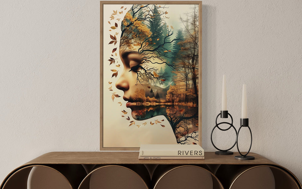 Mother Nature Spiritual Framed Canvas Wall Art