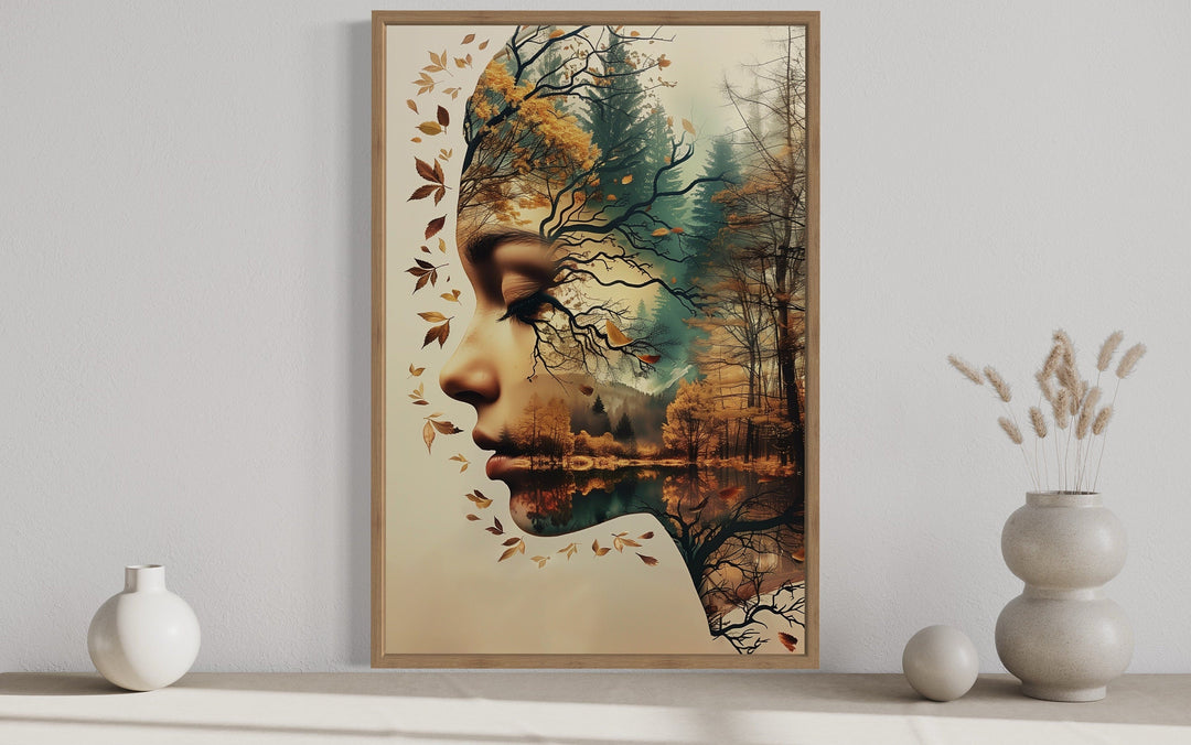 Mother Nature Spiritual Framed Canvas Wall Art