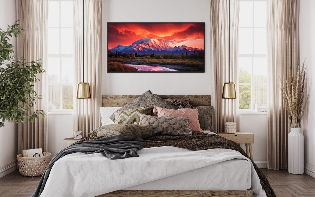 Mount Mckinley Denali Sunset Alaska Wall Art