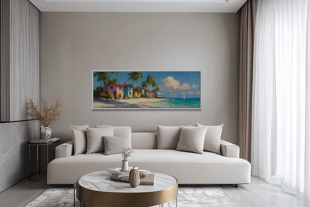 Nassau Bahamas Beach Long Horizontal Wall Art