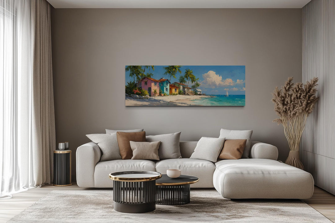 Nassau Bahamas Beach Long Horizontal Wall Art