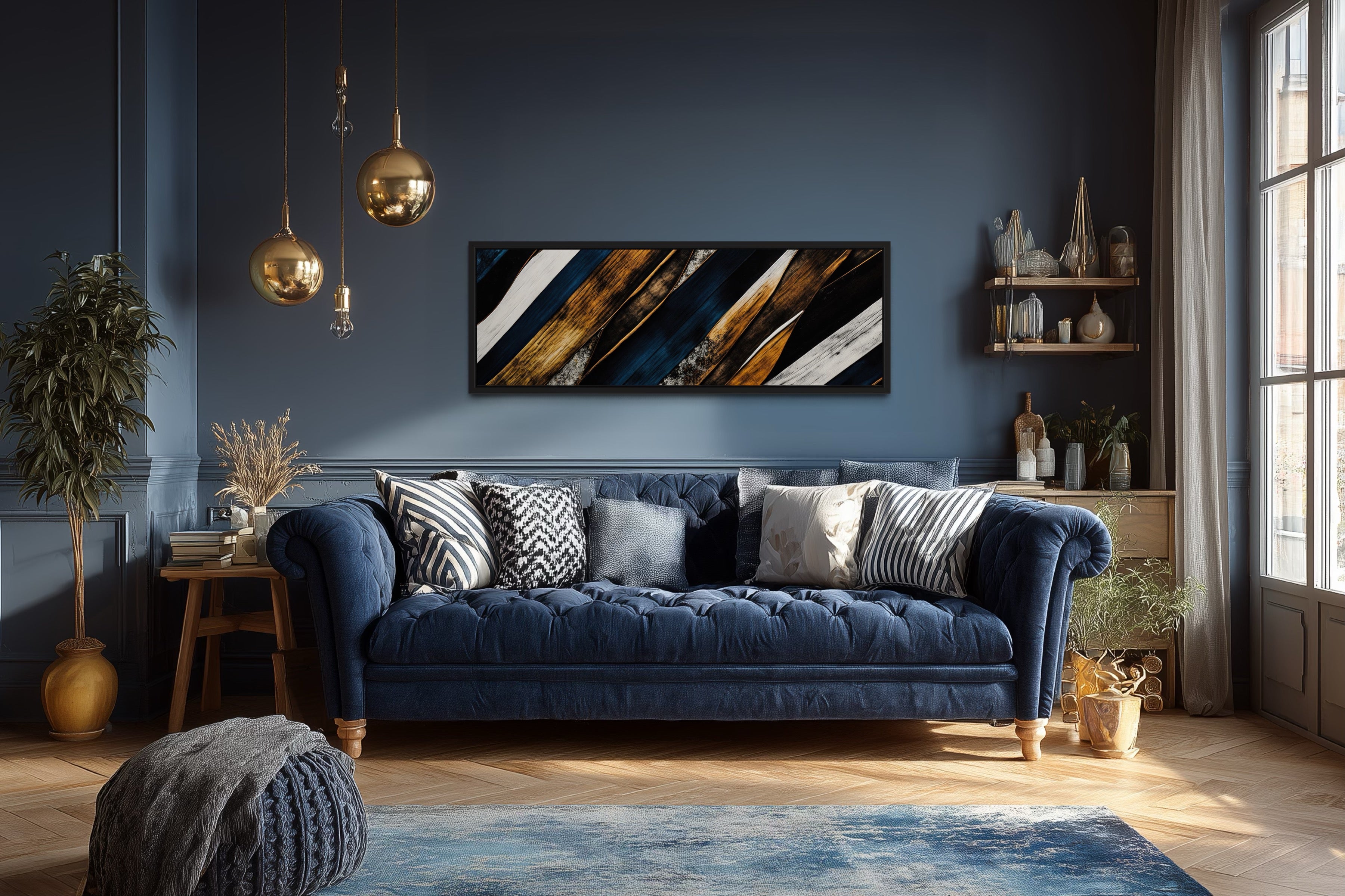 Rustic Living Room Walls With Gold Afoxsos 3 Piece Wood Windmill Wall