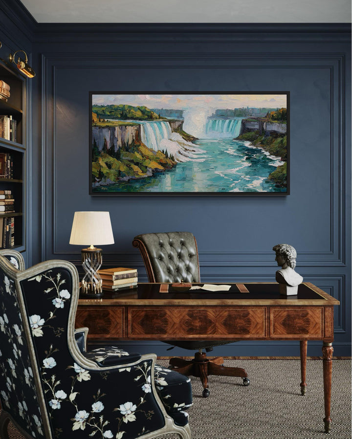 Niagara Falls Impressionist Style Landscape Canvas Wall Art
