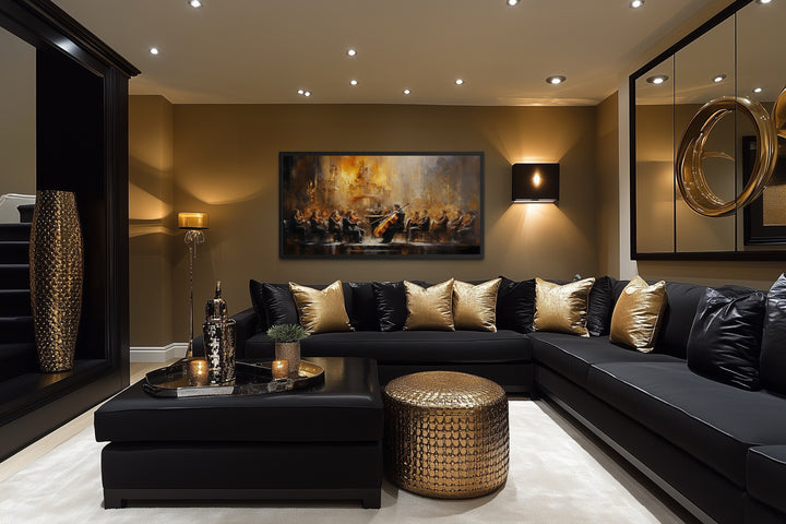 Orchestra Wall Art – Abstract Classical Music Prints | Framed Canvas Art Decor