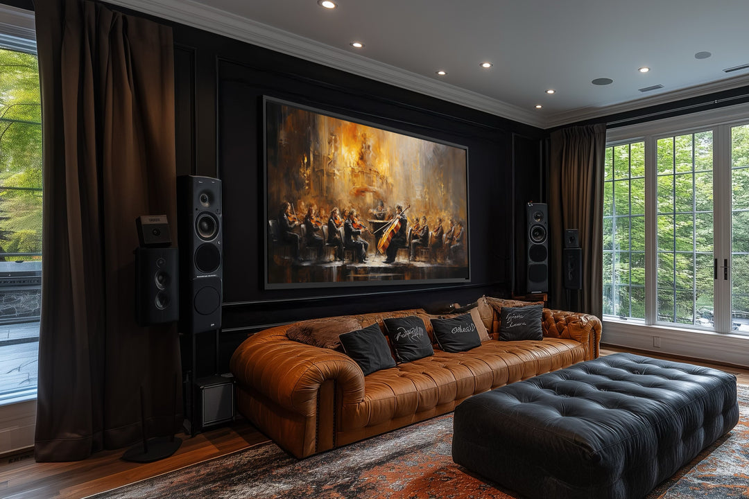 Orchestra Wall Art – Abstract Classical Music Prints | Framed Canvas Art Decor