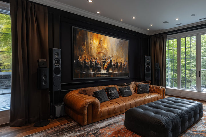 Orchestra Wall Art – Abstract Classical Music Prints | Framed Canvas Art Decor