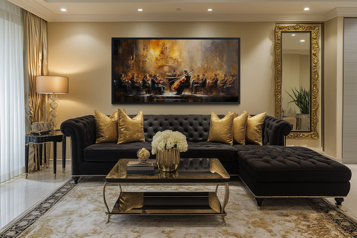 Orchestra Wall Art – Abstract Classical Music Prints | Framed Canvas Art Decor