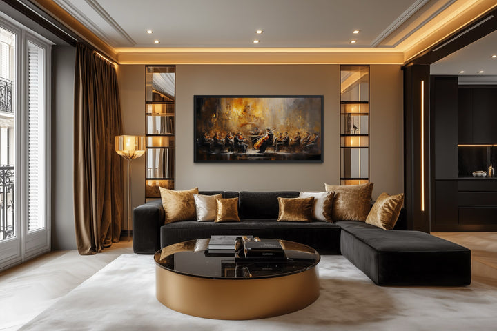 Orchestra Wall Art – Abstract Classical Music Prints | Framed Canvas Art Decor