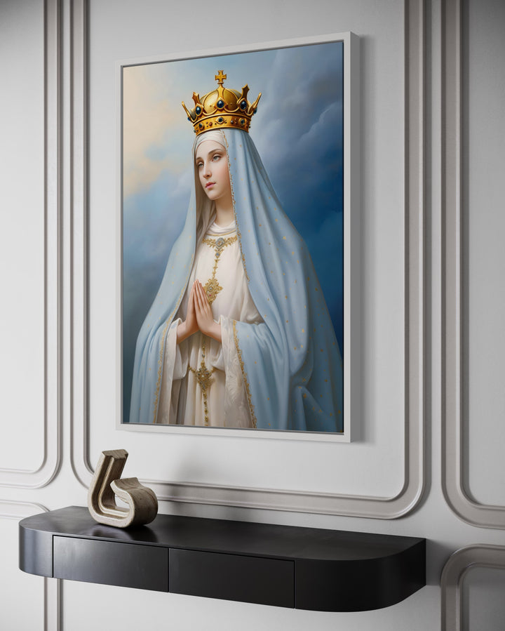 Our Lady of Fatima Framed Canvas Wall Art