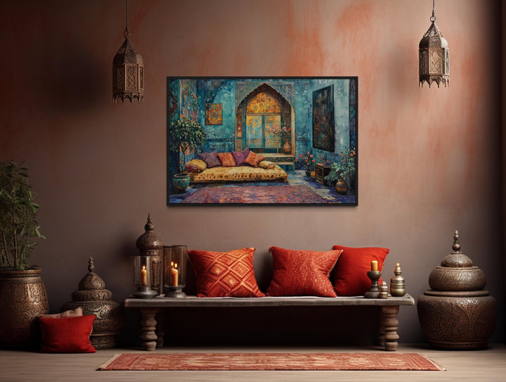 Persian Room Traditional Framed Canvas Wall Art