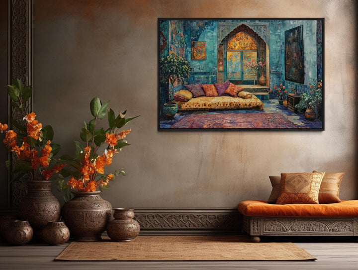 Persian Room Traditional Framed Canvas Wall Art