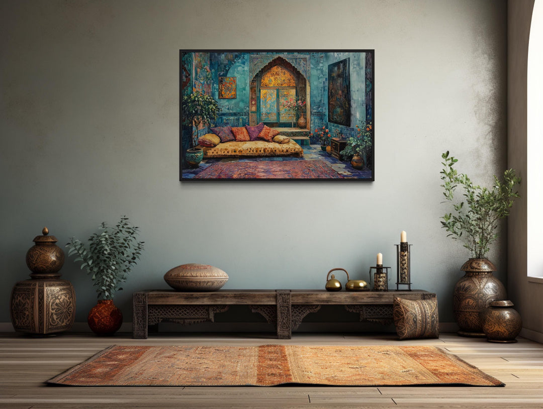 Persian Room Traditional Framed Canvas Wall Art