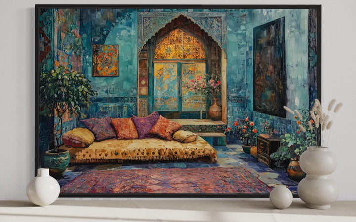 Persian Room Traditional Framed Canvas Wall Art