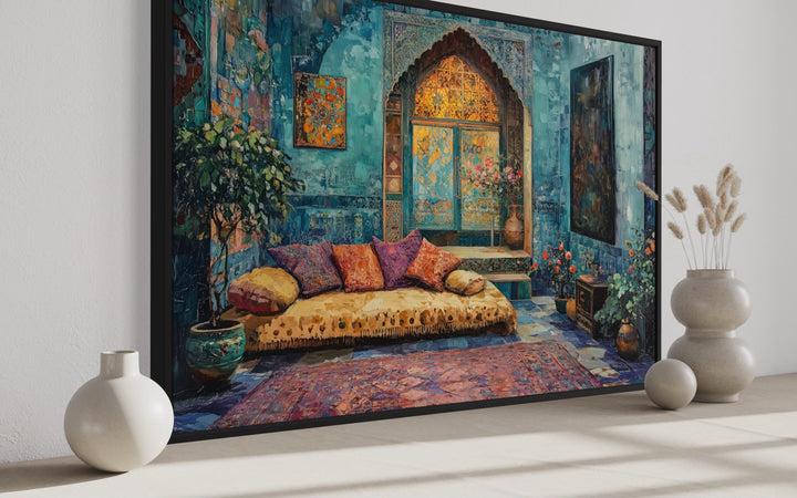 Persian Room Traditional Framed Canvas Wall Art