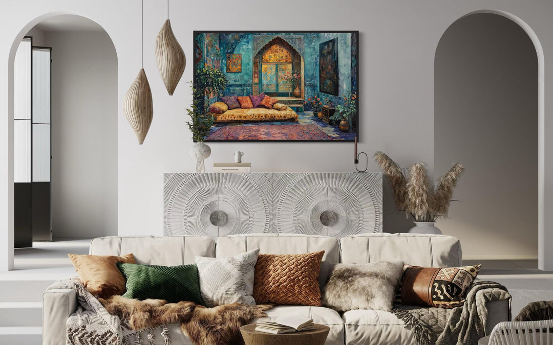 Persian Room Traditional Framed Canvas Wall Art