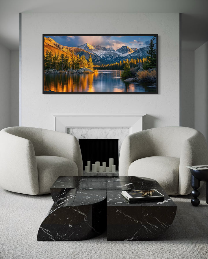 Rocky Mountain National Park Colorado Framed Canvas Wall Art