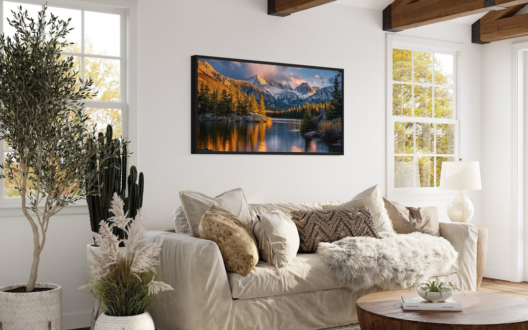 Rocky Mountain National Park Colorado Framed Canvas Wall Art