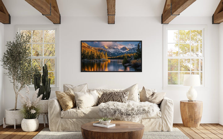 Rocky Mountain National Park Colorado Framed Canvas Wall Art